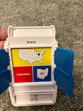 100 PICS US States & Capitals Flash Cards State Learning Toy Cards